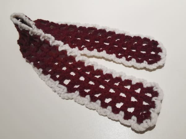 round 4 is completed for bow crochet