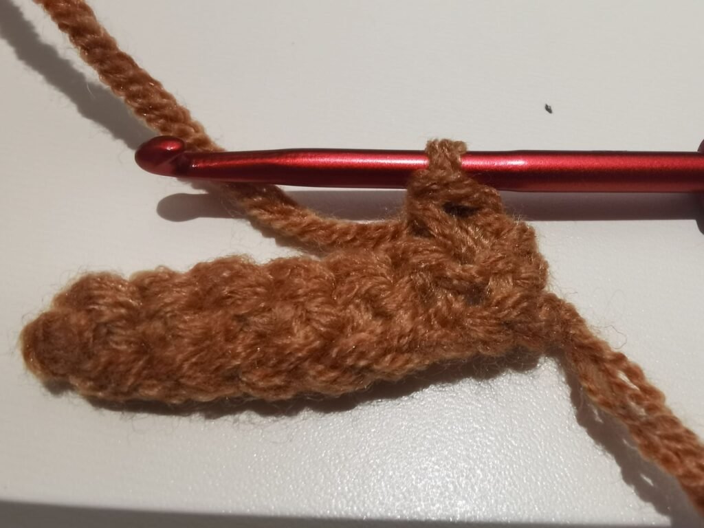 single crochet increase is completed