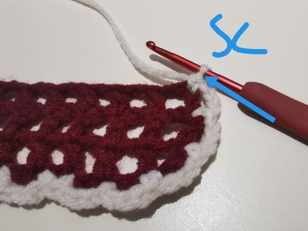 single crochet is completed