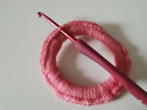 the hook into front loop