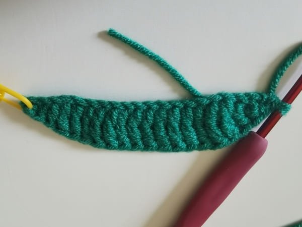 the side of pea pod is competed.