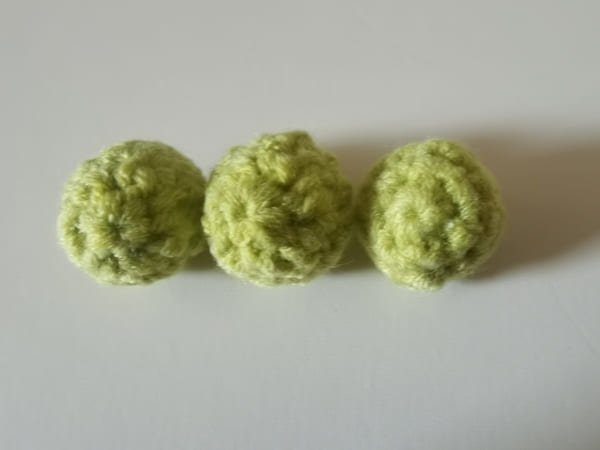 three peas are completed.