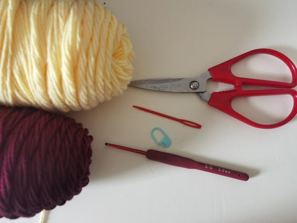 tool for half double crochet in the round