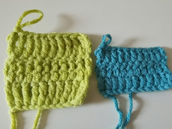 treble crochet vs double crochet