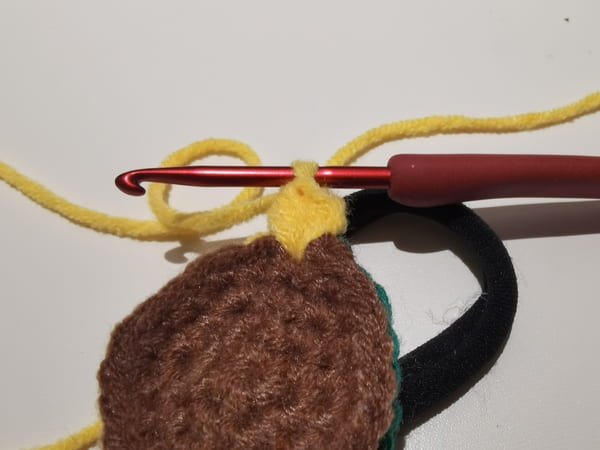 we finish the first stitch
