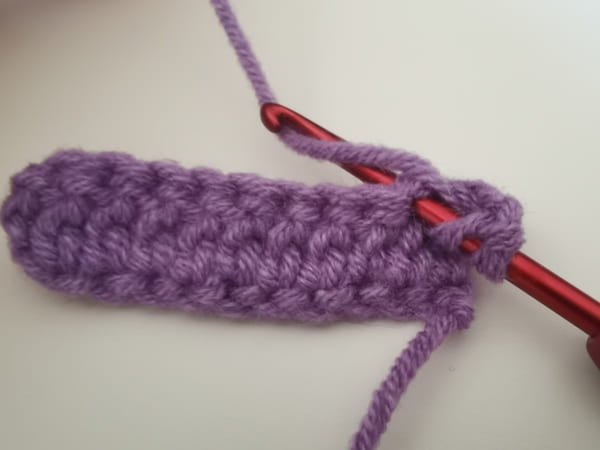 yarn over for double crochet increase