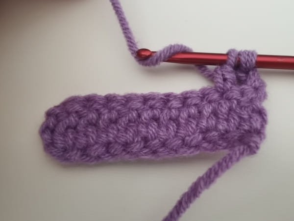 yarn over last one for double crochet increase
