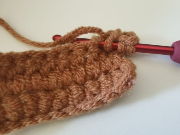 yarn over once again