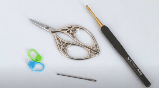 material kit of drawstring bag crochet