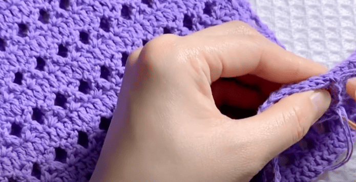 sew of X Pattern Crochet Handbag
