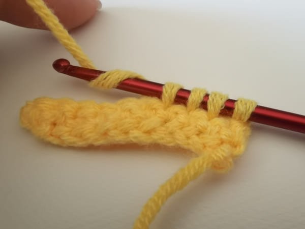 yarn over last one