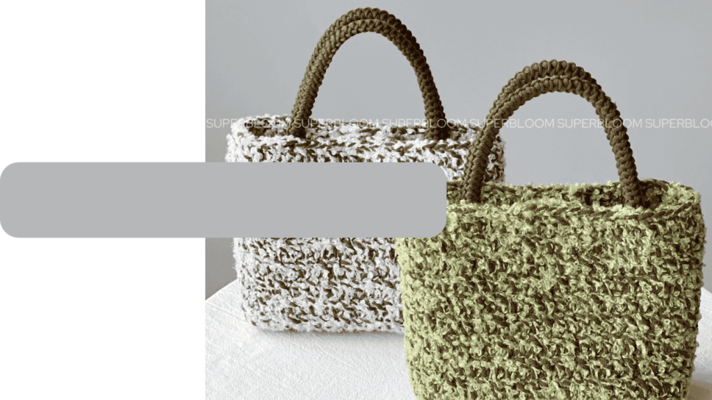 Mixed Color Vegetable Basket Tote Bag