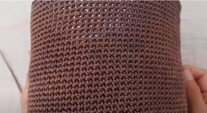 body of Crochet Bucket Bag