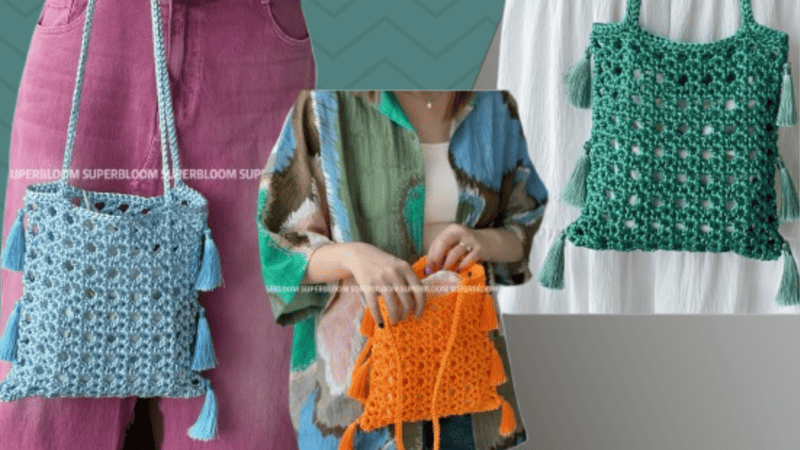 Crochet Hollow Shoulder Bag Patterns: Modern, Trendy, & Easy To Make