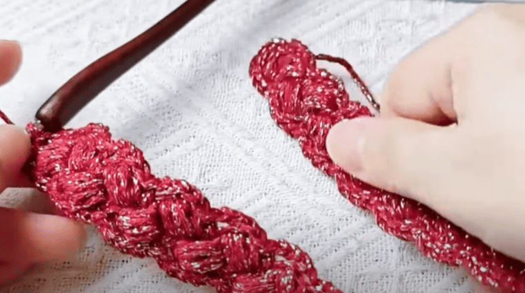 crochet strap and handle for crochet small lattice bag