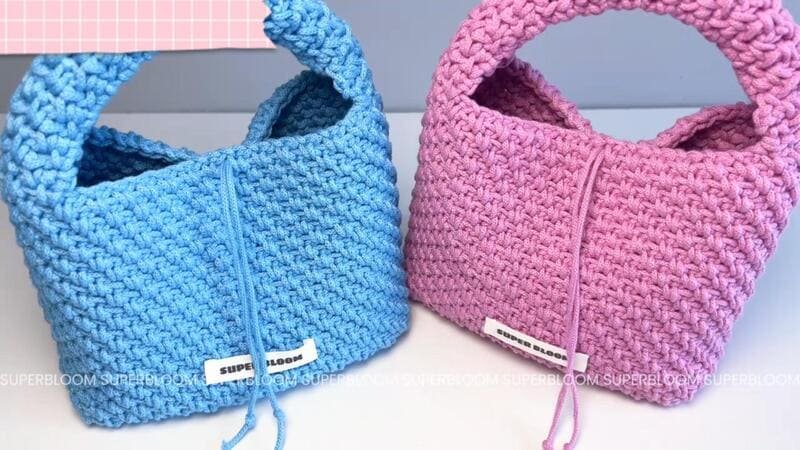 crochet wrist bag
