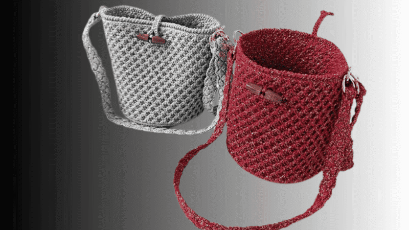 Crochet Small Lattice Bag | Step-by-Step Multi functional Bag