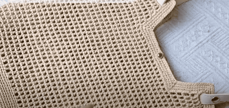 install strap for crochet summer bag
