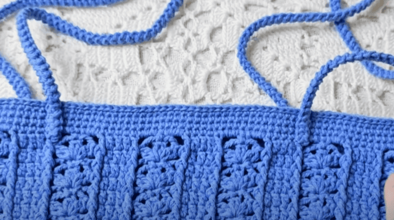 sew strap for crochet Relief Pattern Bag