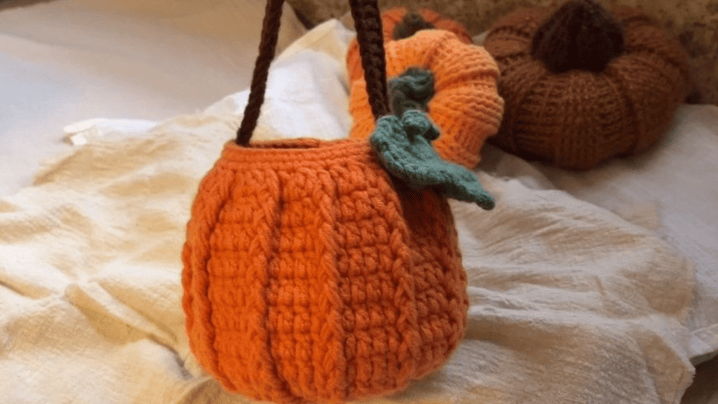 Crochet Pumpkin Bag