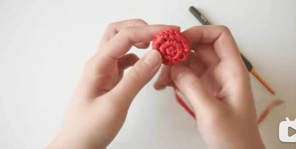 crochet button for crochet waffle bag