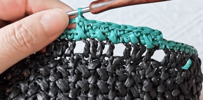 crochet opening for crochet lucky bag