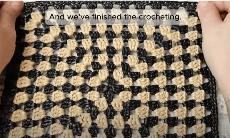 crochet piece for Granny Square Bag Crochet Pattern