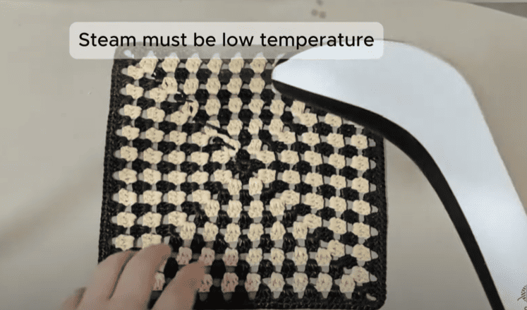 iron for Granny Square Bag Crochet Pattern